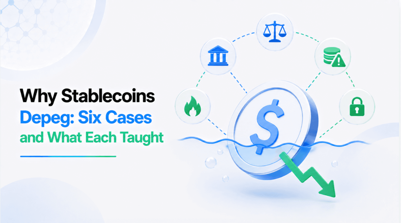 Why Stablecoins Depeg: Six Cases and What Each Taught