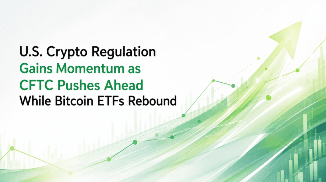 U.S. Crypto Regulation Gains Momentum as CFTC Pushes Ahead While Bitcoin ETFs Rebound