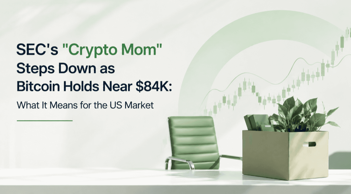 SEC's "Crypto Mom" Steps Down as Bitcoin Holds Near $84K: What It Means for the US Market