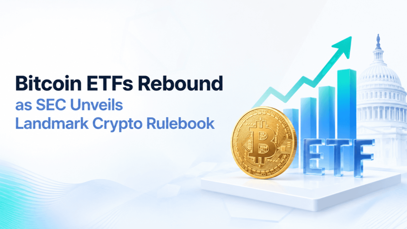Bitcoin ETFs Rebound as SEC Unveils Landmark Crypto Rulebook